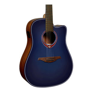 Електроакустична гітара Lag Tramontane Special Edition T-BLUE-DCE (Blue Burst) 24-04-15-03 фото