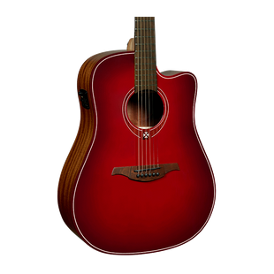 Електроакустична гітара Lag Tramontane Special Edition T-RED-DCE (Red Burst) 24-04-15-06 фото